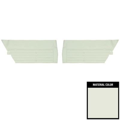 PUI Interiors 1965 Buick Skylark/GS Hardtop White Rear Door Panels - 65UD37C