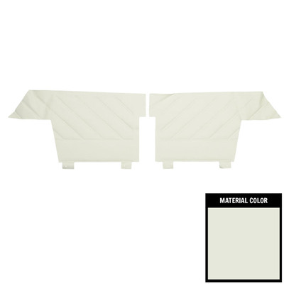 PUI Interiors 1965 Buick Wildcat Custom Convertible White Rear Door panels - 65UDWC37V