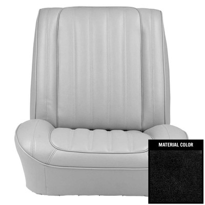 PUI Interiors 1965 Buick Wildcat/Custom Black Front Bucket Seat Covers - 65USWC10U