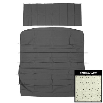 PUI Interiors 1966-1967 Pontiac GTO/Lemans Standard White Perforated Headliner - 66AH101BN