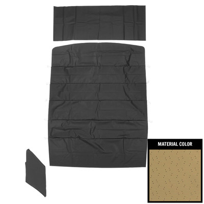 PUI Interiors 1966-1967 Pontiac GTO/Lemans Sedan Sandalwood Perforated Headliner - 66AH111BS