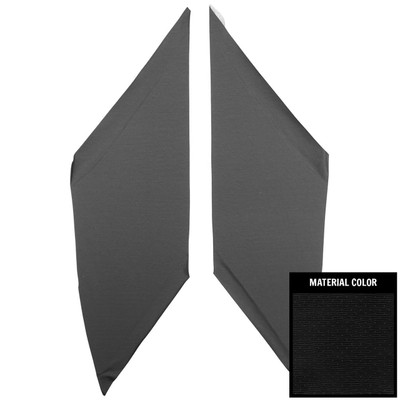 PUI Interiors 1966-1967 Chevrolet Chevelle Black Surrey Earmuff Boards - 66AHB100S