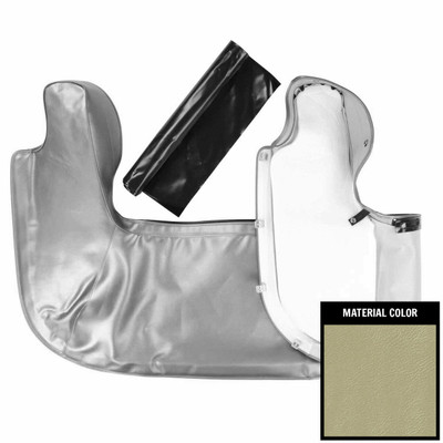 PUI Interiors 1966-1967 Cutlass/GTO Parchment Convertible Top Boot - 66AT27