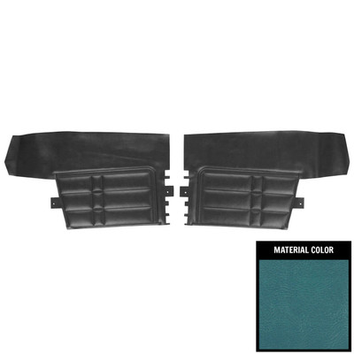 PUI Interiors 1966 Chevrolet Impala SS Convertilble 2-Tone Bright Blue Rear Door Panels - 66BD11V
