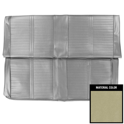 PUI Interiors 1966 Pontiac GTO Convertible Parchment Rear Seat Cover - 66GS27V