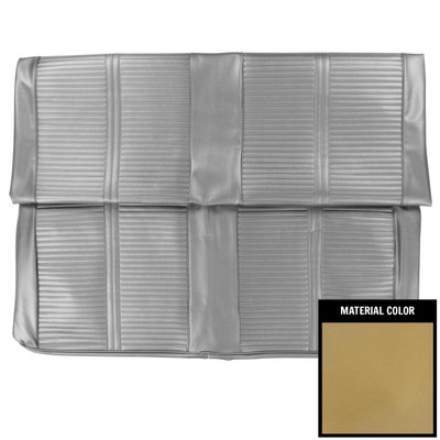 PUI Interiors 1966 Pontiac GTO Hardtop Gold Rear Seat Cover - 66GS43C