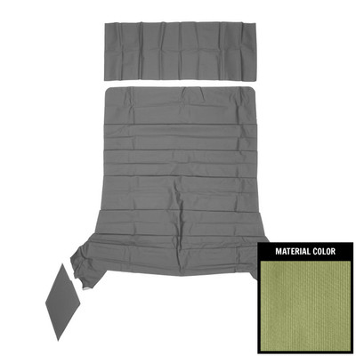 PUI Interiors 1966-1967 Chevrolet Nova Ivy Gold Ribbed Headliner - 66XH117RS