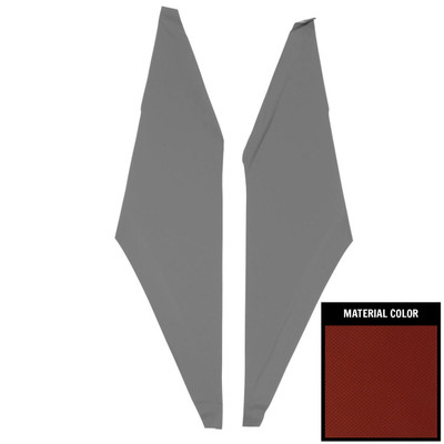 PUI Interiors 1966-1967 Chevrolet Nova Dark Red Basketweave Earmuff Boards - 66XHB103A