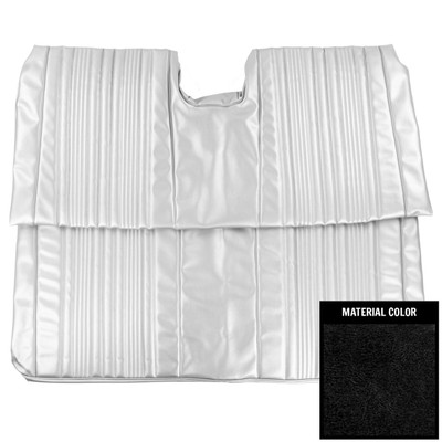 PUI Interiors 1967 Chevrolet Impala/SS Convertible Black Rear Bench Seat Cover - 67BS10V