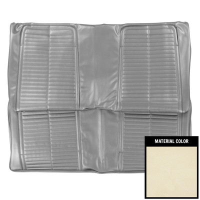 PUI Interiors 1967-69 Pontiac Firebird White Stationary Rear Bench Seat Cover - 67ES37C