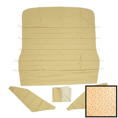 PUI Interiors 1967-1969 Pontiac Firebird Standard White Perforated Headliner - 67FH101BN