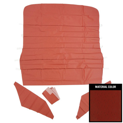 PUI Interiors 1967-1969 Pontiac Firebird Standard Dark Red Perforated Headliner - 67FH103BN