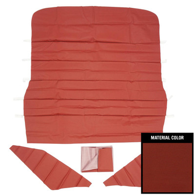 PUI Interiors 1968-1969 Pontiac Firebird Standard Dark Red Board Type Headliner - 67FH103RN