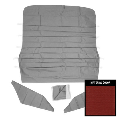 PUI Interiors 1967 Chevrolet Camaro/Pontiac Firebird Dark Red Surrey Headliner - 67FH103SN