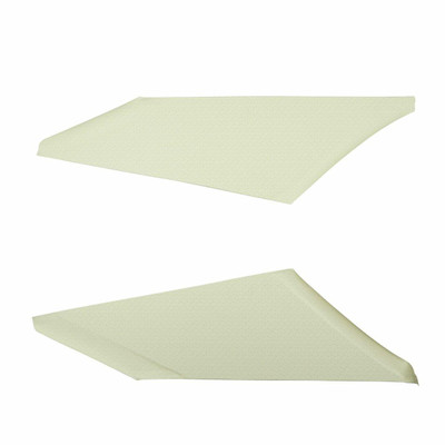 PUI Interiors 1967-1969 Camaro/Firebird White Perforated Earmuff Boards - 67FHB101B