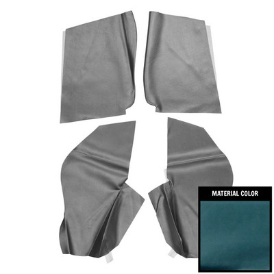 PUI Interiors 1967-1968 Pontiac Firebird Convertible GTO Blue Rear Armrest Covers - 67FR15