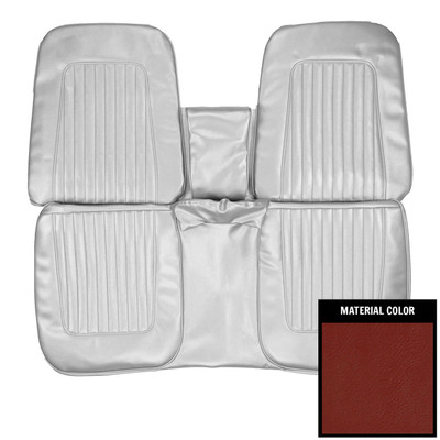 PUI Interiors 1967-68 Chevrolet Camaro Standard Red Front Bench Seat Cover - 67FS30B