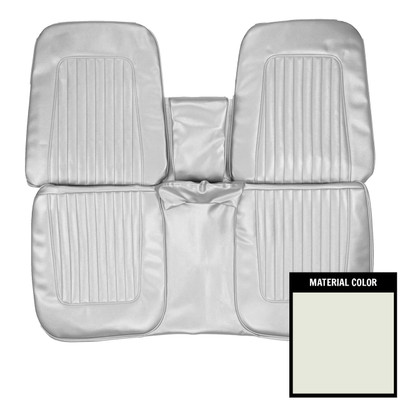 PUI Interiors 1967-68 Chevrolet Camaro Standard White Front Bench Seat Cover - 67FS37B