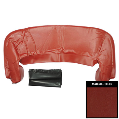 PUI Interiors 1967-1969 Chevrolet Camaro/Pontiac Firebird Red Convertible Top Boot - 67FT30
