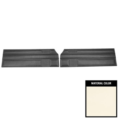 PUI Interiors 1967 Plymouth Belvedere II Pearl White Front Door Panels - 67KDV2720