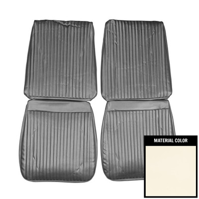 PUI Interiors 1967 Dodge Coronet 500/RT Pearl Front Bucket Seat Covers - 67KSH720U