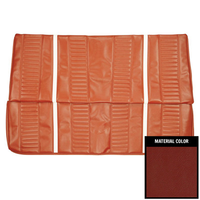 PUI Interiors 1967 Chevrolet Nova SS Hardtop Red Rear Bench Seat Cover - 67XS30C