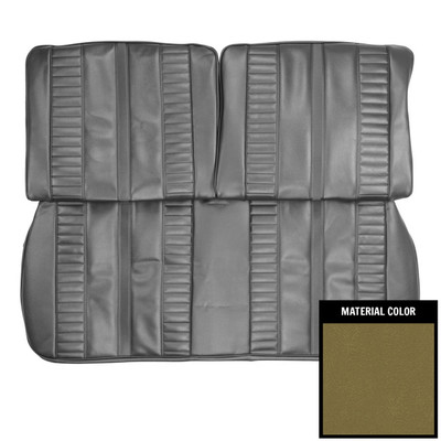 PUI Interiors 1967 Chevrolet Nova SS Ivy Gold Front Bench Seat Cover - 67XS46B