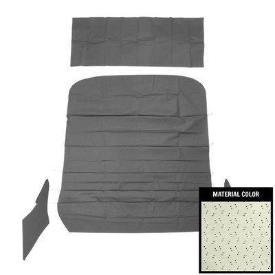 PUI Interiors 1968 Pontiac GTO/Lemans Standard White 5-Bow Basketweave Headliner - 68AH101B