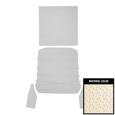 PUI Interiors 1968 Pontiac GTO/Lemans Standard White 6-Bow Perforated Headliner - 68AH101B6