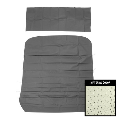 PUI Interiors 1968 Pontiac GTO/Lemans Standard 5-Bow White Perforated Headliner - 68AH101BN