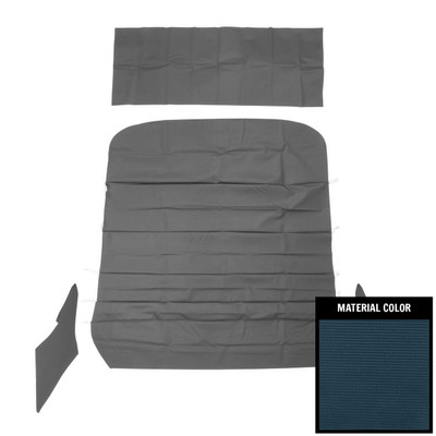 PUI Interiors 1968 Chevrolet Chevelle Dark Blue 5-Bow Ribbed Headliner - 68AH105R