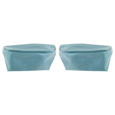 PUI Interiors 1968-1972 GM A-Body and Nova Medium Blue Bucket Seat Head Rest Covers - 68AH17U