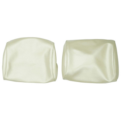 PUI Interiors 1968-1972 Chevelle/GTO/Cutlass/Skylark/Nova Pearl Bench Seat Head Rest Covers - 68AH28B