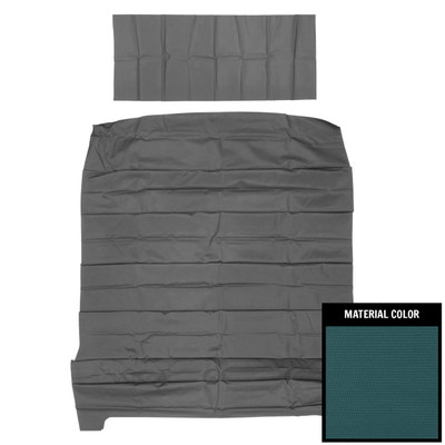 PUI Interiors 1968-1972 Chevrolet 4 Door Sedan Medium Blue Ribbed Headliner - 68AH4D116R