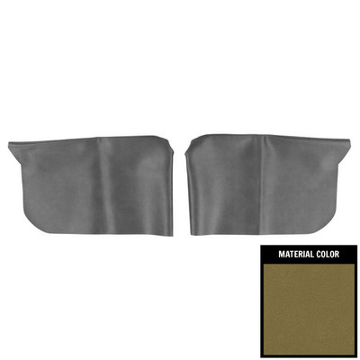 PUI Interiors 1968 Chevelle/GTO/Cutlass HardtopIvy Gold Rear Armrest Covers - 68AR46C