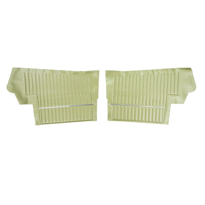 PUI Interiors 1968 Oldsmobile Cutlass S/Holiday Convertible Ivy Gold Rear Door Panels - 68CD46V