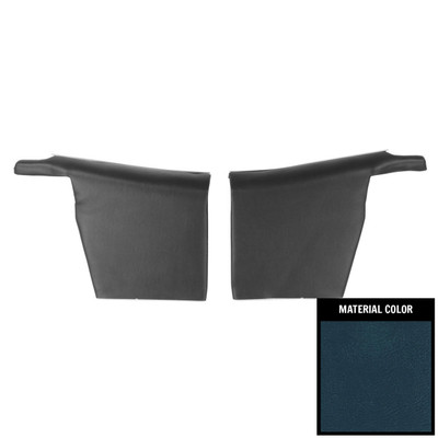 PUI Interiors 1969 Firebird Hardtop Deluxe Pre-Assembled Dark Blue Rear Door Panels - 68HD16V-P