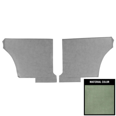 PUI Interiors 1969 Pontiac Firebird Hardtop Deluxe Dark Green Rear Door Panels - 68HD24C
