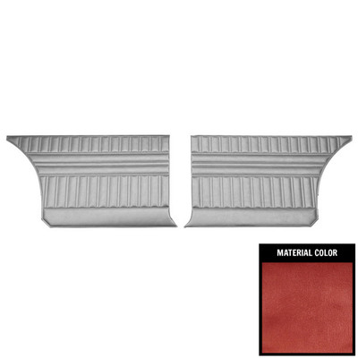 PUI Interiors 1968 Dodge Coronet 440/Superbee Hardtop Metallic Red Rear Door Panels - 68KDHD710C