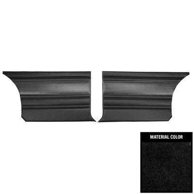 PUI Interiors 1968 Plymouth Sport Satellite/GTX Hardtop Black Rear Door Panels - 68KDR10C