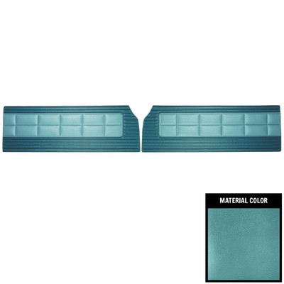 PUI Interiors 1968 Plymouth Roadrunner/Satellite Custom Decor 2 Tone Blue Front Door Panels - 68KDRD819