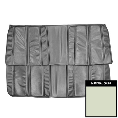 PUI Interiors 1968 Plymouth Satellite/GTX Hardtop White Rear Bench Seat Cover - 68KSR37C