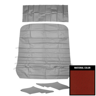 PUI Interiors 1968 Oldsmobile Custlass S 5-Bow Red Perforated Headliner - 68SH103B2