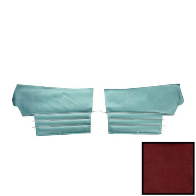 PUI Interiors 1968 Buick Skylark Custom/GS350/GS400 Convertible Red Rear Door Panels - 68UD33V