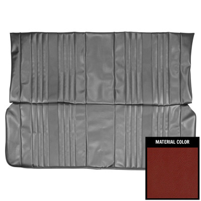 PUI Interiors 1969 Chevrolet Chevelle Convertible Red Rear Bench Seat Cover - 69AS30V