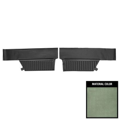 PUI Interiors 1969 Chevrolet Impala/SS Hardtop Dark Metalic Green Rear Door Panels - 69BD24C