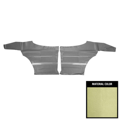 PUI Interiors 1969 Oldsmobile Cutlass Hardtop Light Green Rear Door Panels - 69CD23C