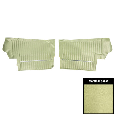 PUI Interiors 1969 Oldsmobile Cutlass Convertible Light Green Rear Door Panels - 69CD23V