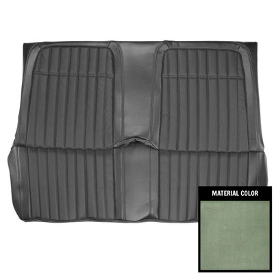 PUI Interiors 1969 Chevrolet Camaro Convt Deluxe Dark Metallic Green Rear Bench Seat Cover - 69DS24VS