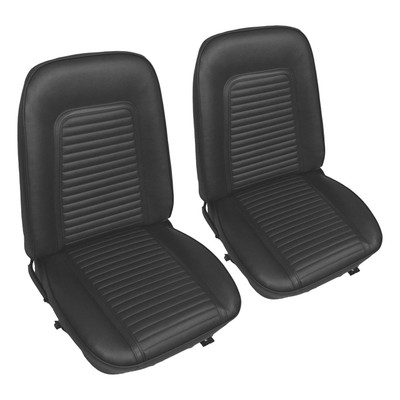 PUI Interiors 1969 Camaro Standard Pre-Assembled Black Front Bucket Seats - 69FS10U-P